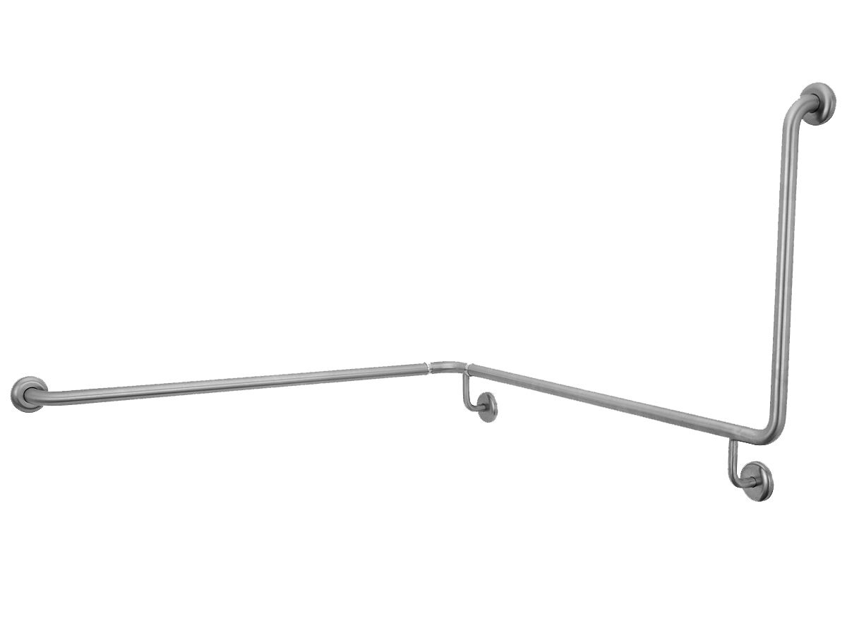 reece 90 Degree 2 Wall Grab Rail 1075 x 1050 x 600mm Left Hand