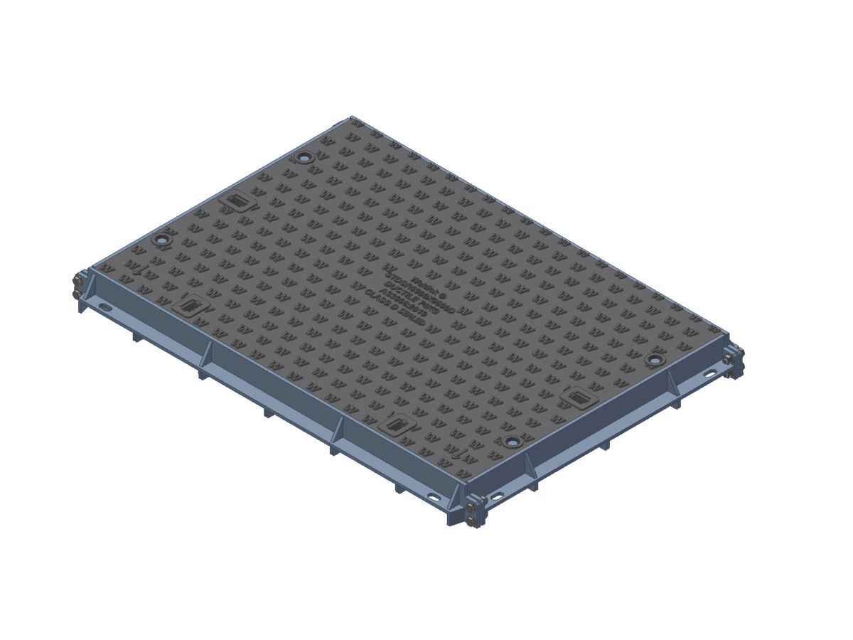 reece 900mm x 600mm Class D Ductile Iron Solid Top Cover And Frame