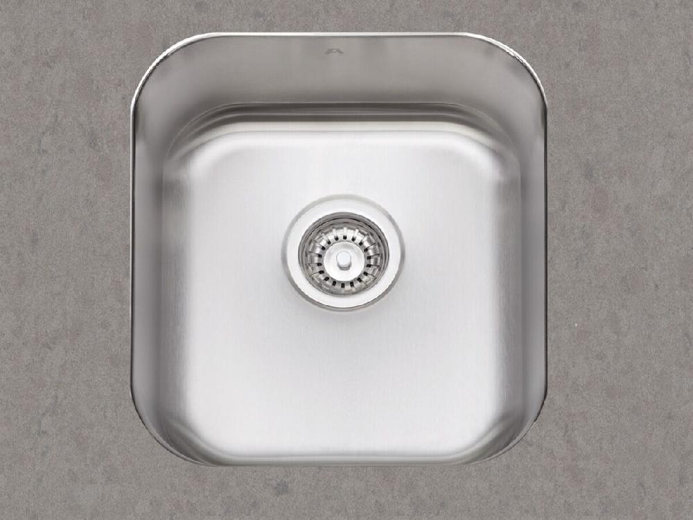 reece AFA Flow Single Bowl Undermount Sink No Taphole 388mm Stainless Steel