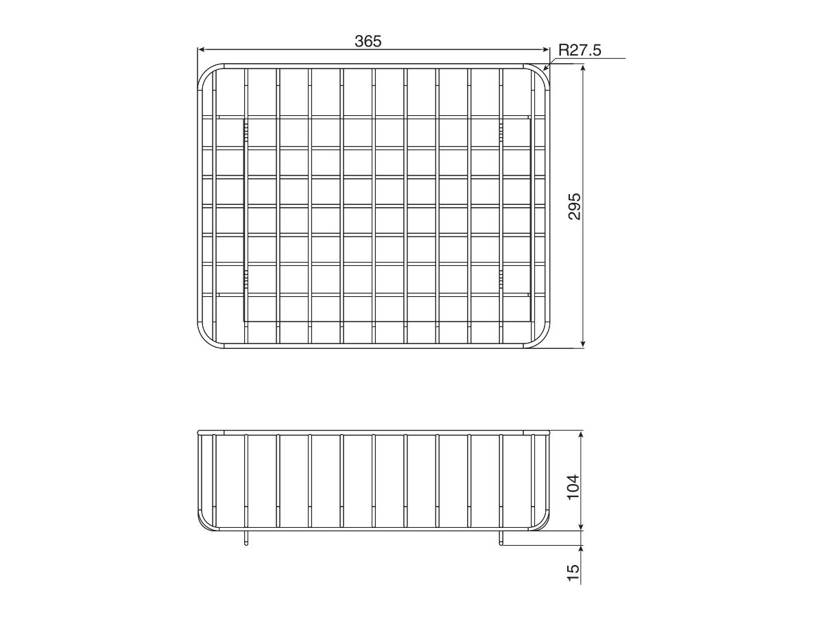 Reece AFA Universal Dish Wire Basket Stainless Steel