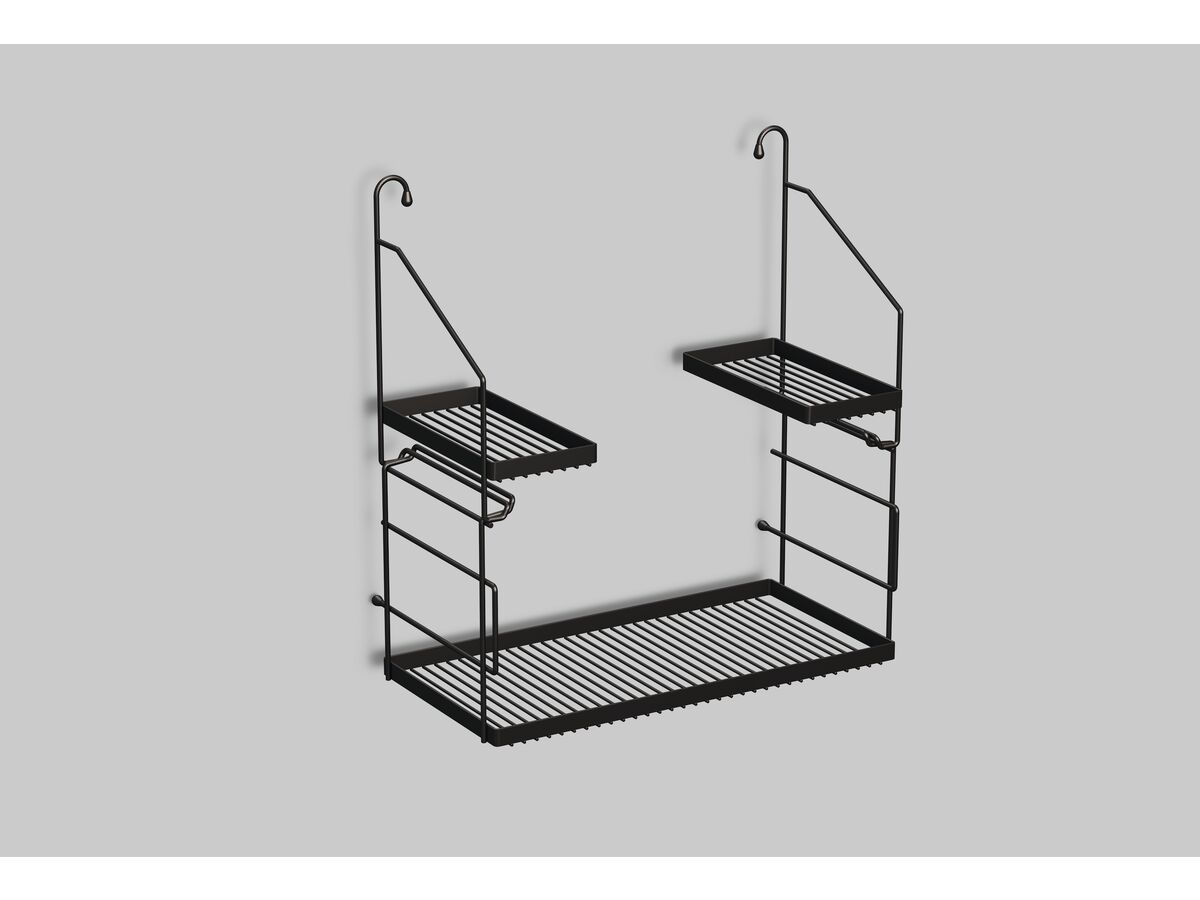 reece Alape Utensilo Steel Frame for Alape Klassiker Wall Basin Matte Black