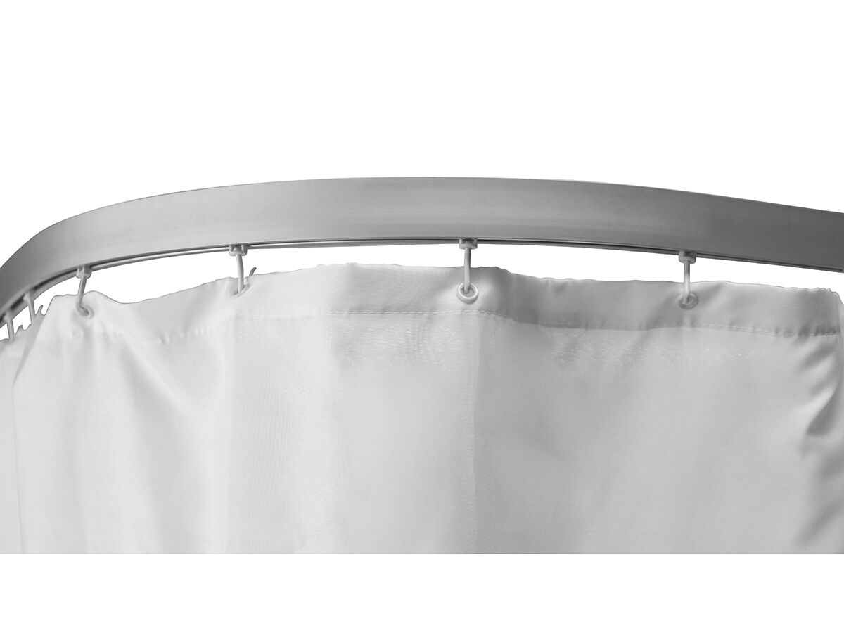 reece Aluminium 90 Degree Shower Track 1635 x 1635 with Curtain