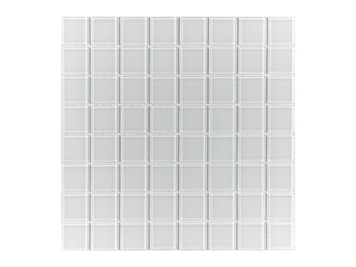 reece Amalfi Bianco Crystal Glass 25mm x 25mm (sqmtr)
