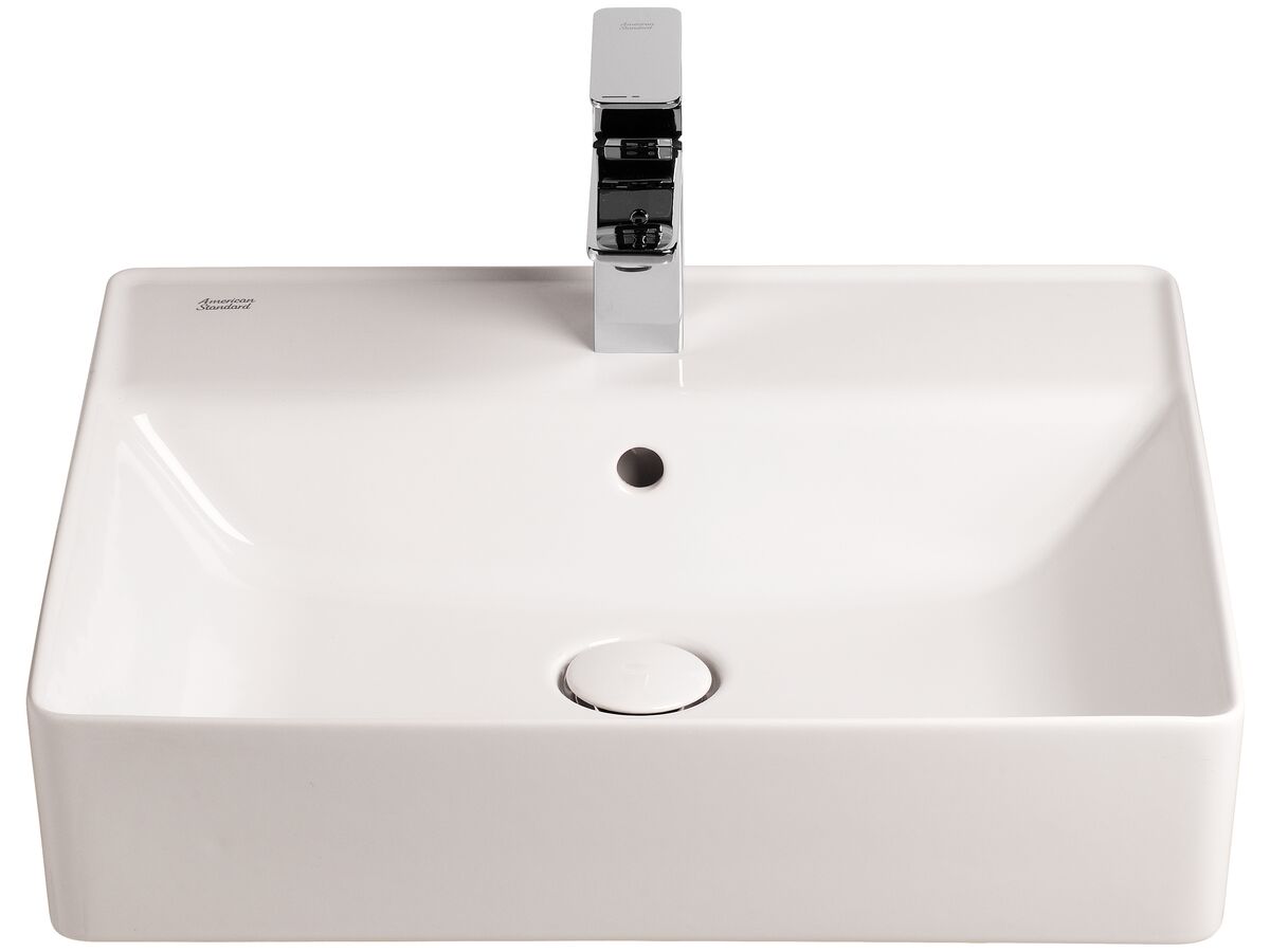Reece American Standard Acacia SupaSleek Semi Recessed Basin 1 Taphole 550mm White