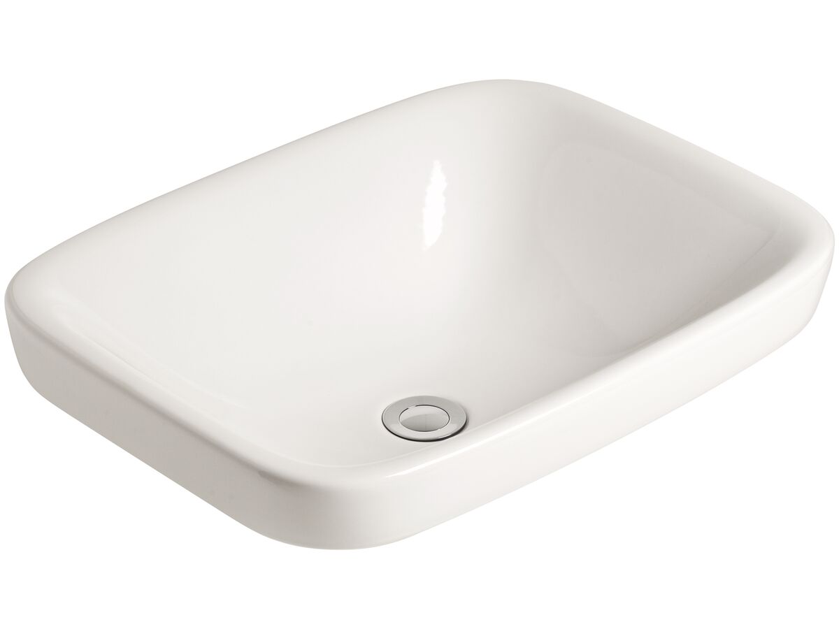reece American Standard Cygnet Semi Inset Basin 553mm White reece American Standard Cygnet Semi Inset Basin 553mm White