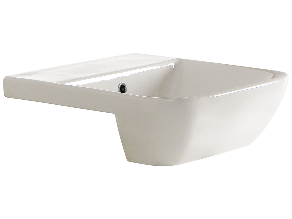 reece American Standard Cygnet Semi Recessed Basin No Taphole 500mm White reece American Standard Cygnet Semi Recessed Basin No Taphole 500mm White
