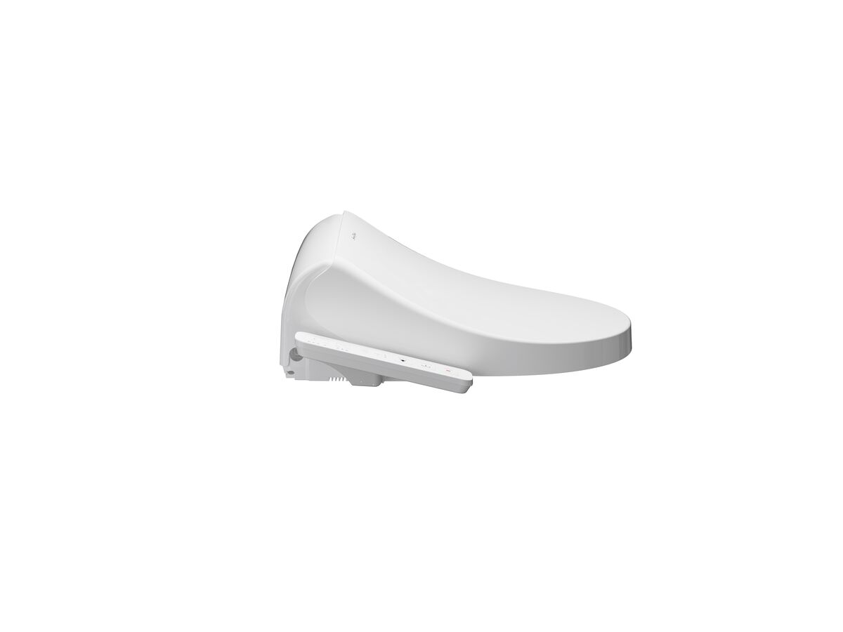 Reece American Standard Cygnet Square Hygiene Rim Close Coupled Back To Wall Bottom Inlet Toilet Suite With Spalet E-Bidet Seat White (4 Star)