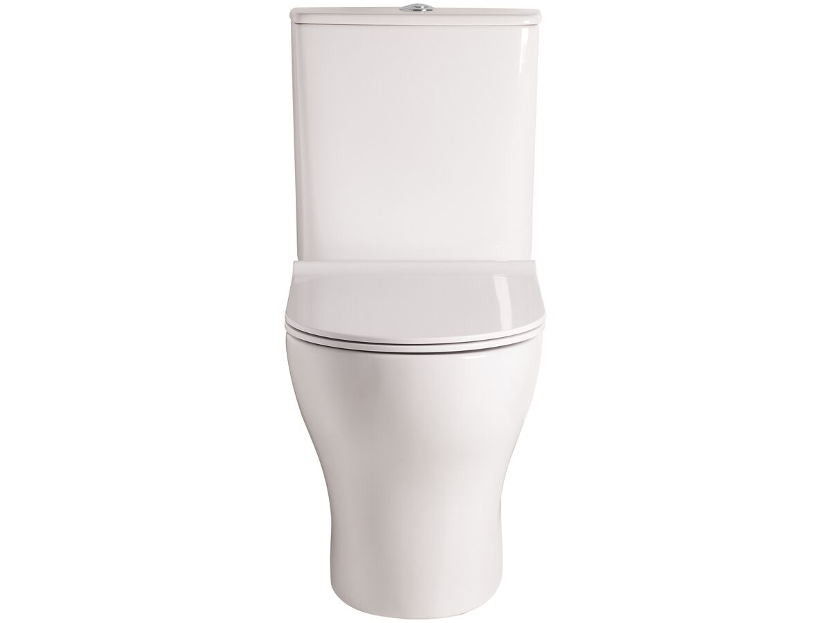 Reece American Standard Cygnet Square Hygiene Rim Close Coupled Back To Wall Bottom Inlet Toilet Suite White (4 Star)
