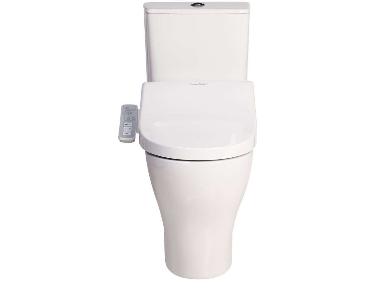 Reece American Standard Cygnet Square Overheight Close Coupled Back To Wall Back Inlet Toilet Suite With SpaLet E-Bidet Seat (4 Star)