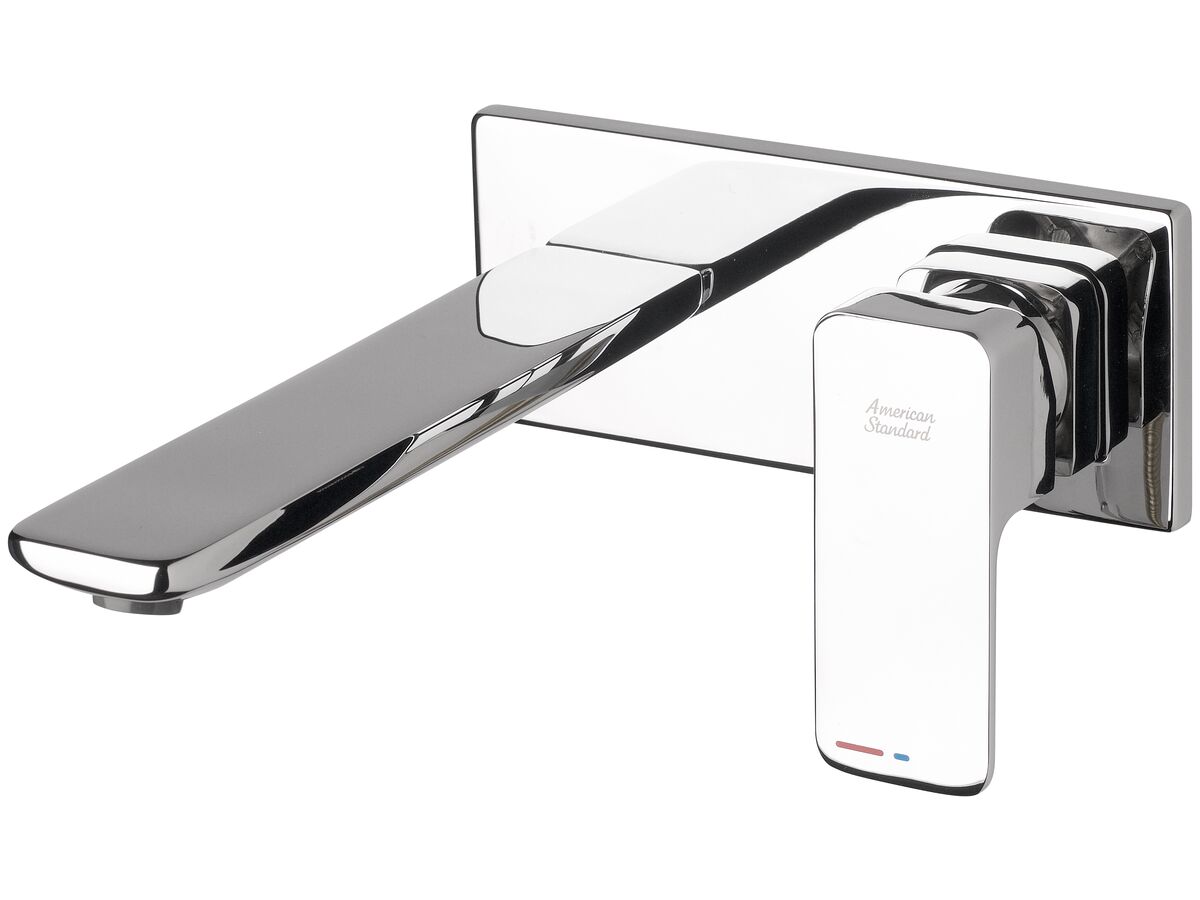 reece American Standard Cygnet Wall Basin Mixer Tap Set Chrome (4 Star)