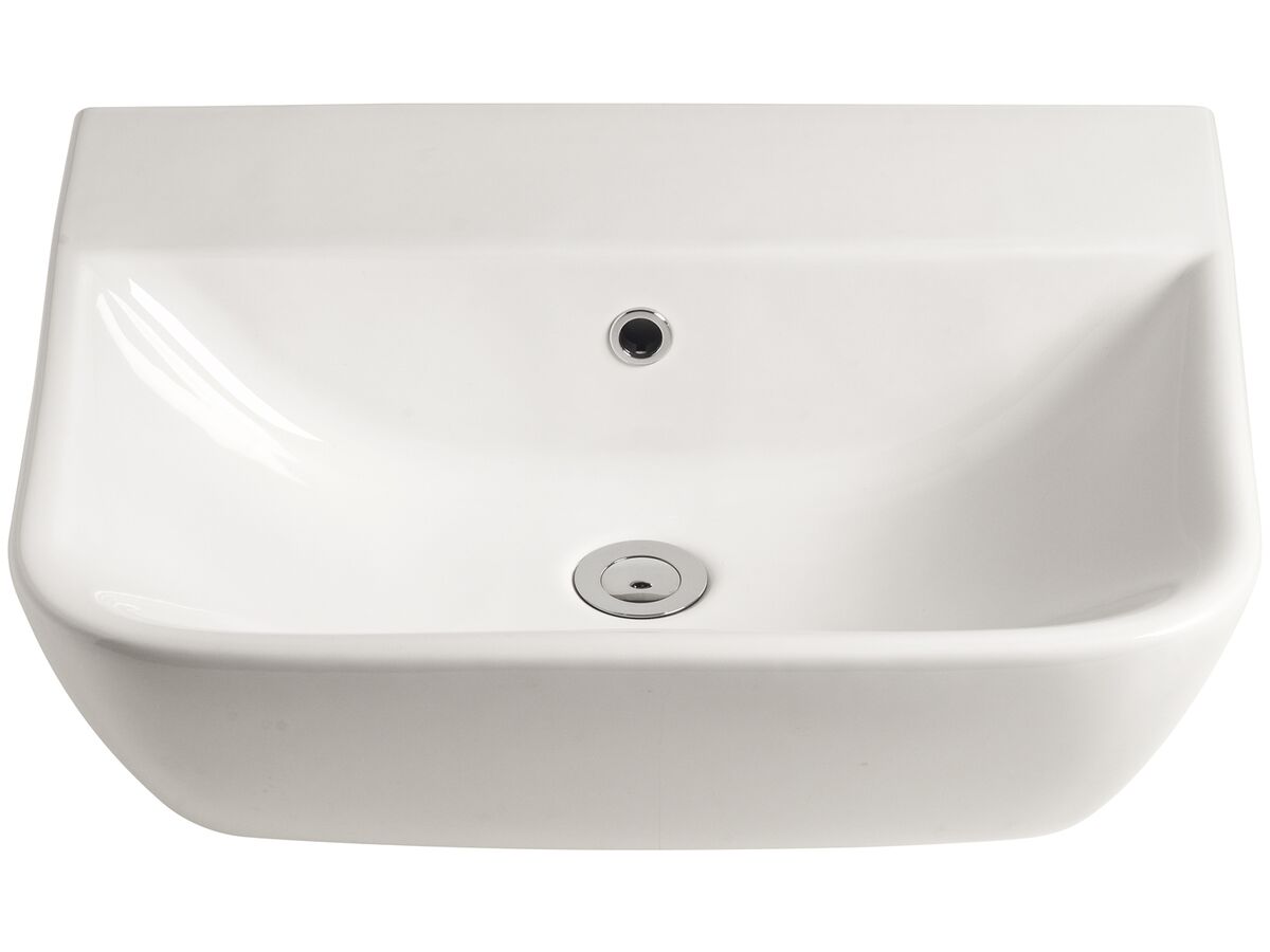 Reece American Standard Cygnet Wall Basin No Taphole 550mm With Fixing Kit White