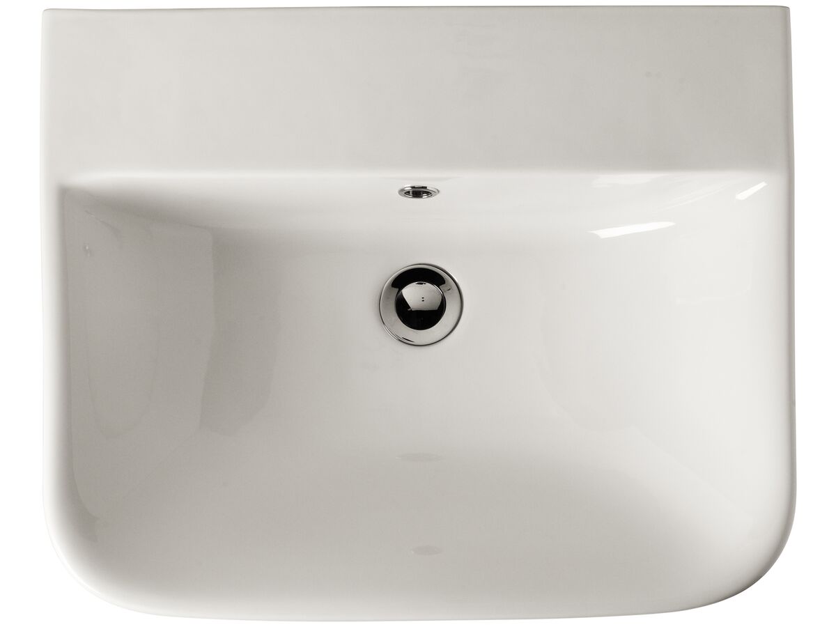 Reece American Standard Cygnet Wall Basin No Taphole 550mm With Fixing Kit White