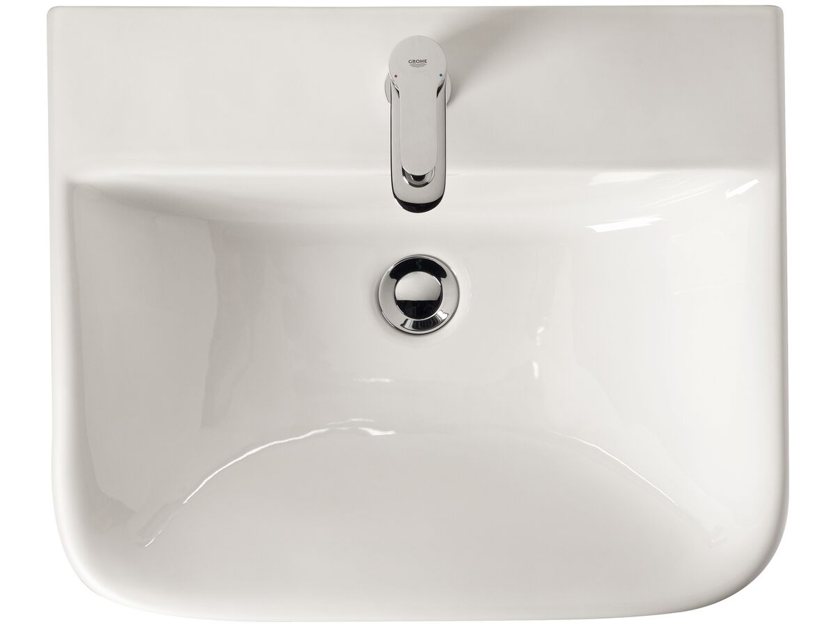 Reece American Standard Cygnet Wall Basin One Taphole 550mm With Fixing Kit White