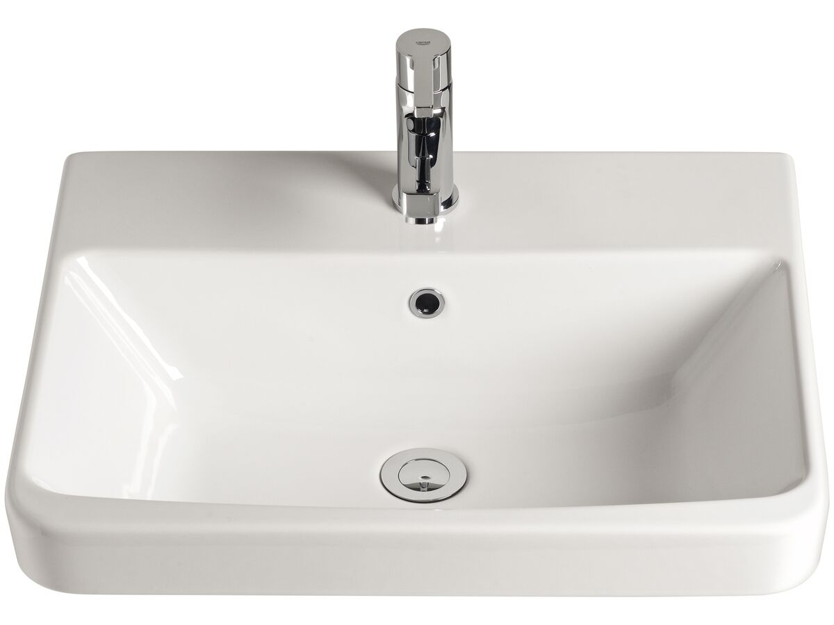 reece American Standard Heron Semi Inset Basin 1 Taphole White reece American Standard Heron Semi Inset Basin 1 Taphole White