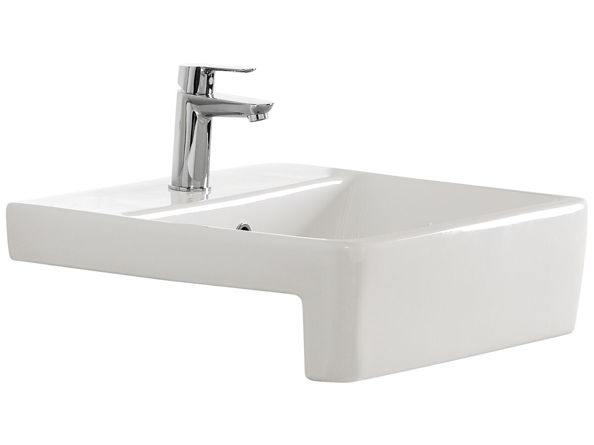 reece American Standard Heron Semi-Recessed Basin with 1 Taphole White reece American Standard Heron Semi-Recessed Basin with 1 Taphole White