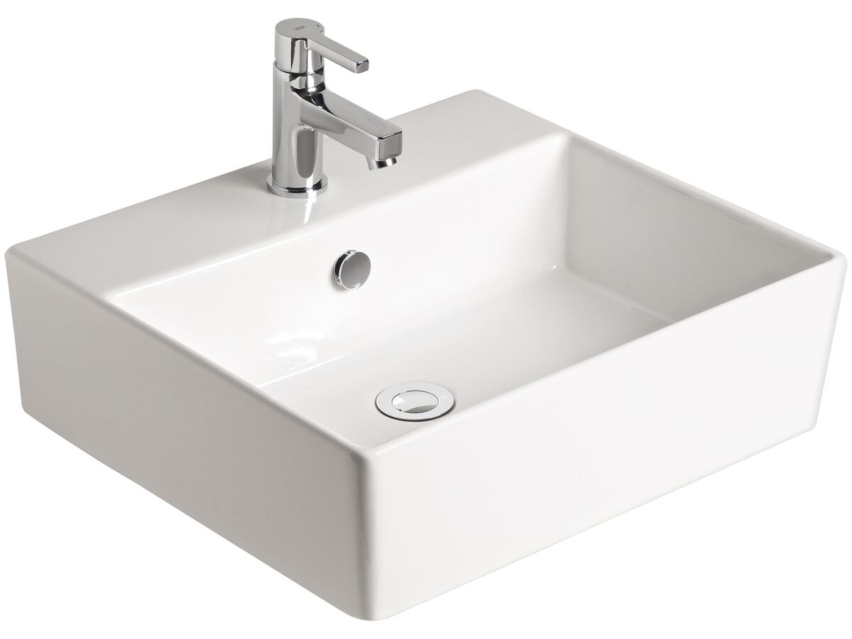 reece American Standard Heron Square Counter Basin 1 Taphole White reece American Standard Heron Square Counter Basin 1 Taphole White