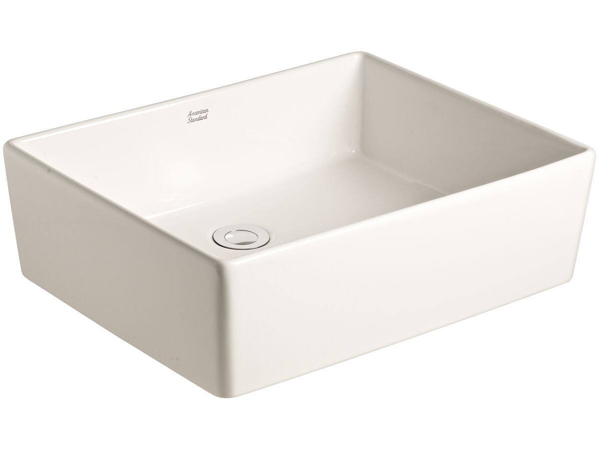 reece American Standard Heron Square Vessel Basin No Taphole White reece American Standard Heron Square Vessel Basin No Taphole White