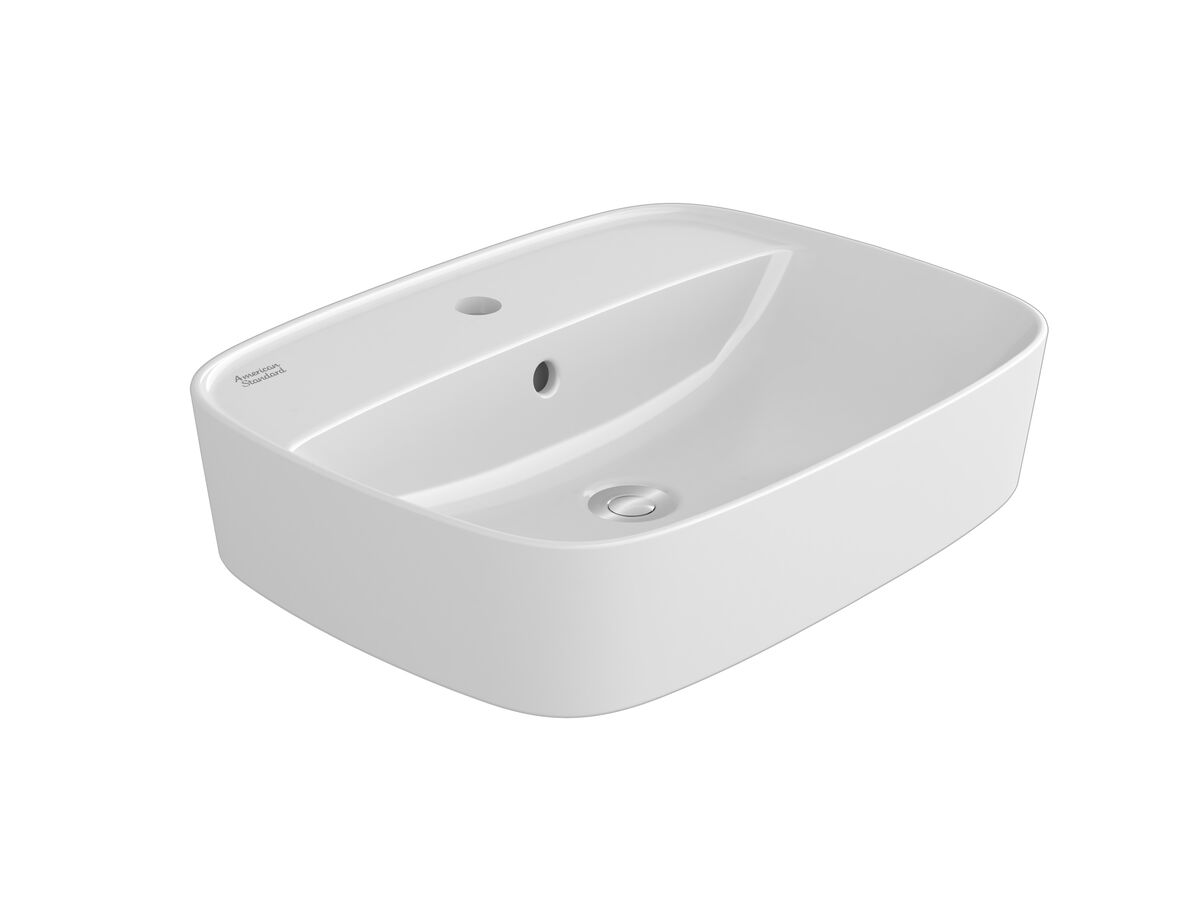 reece American Standard Signature Counter Basin 1 Taphole 550mm White reece American Standard Signature Counter Basin 1 Taphole 550mm White