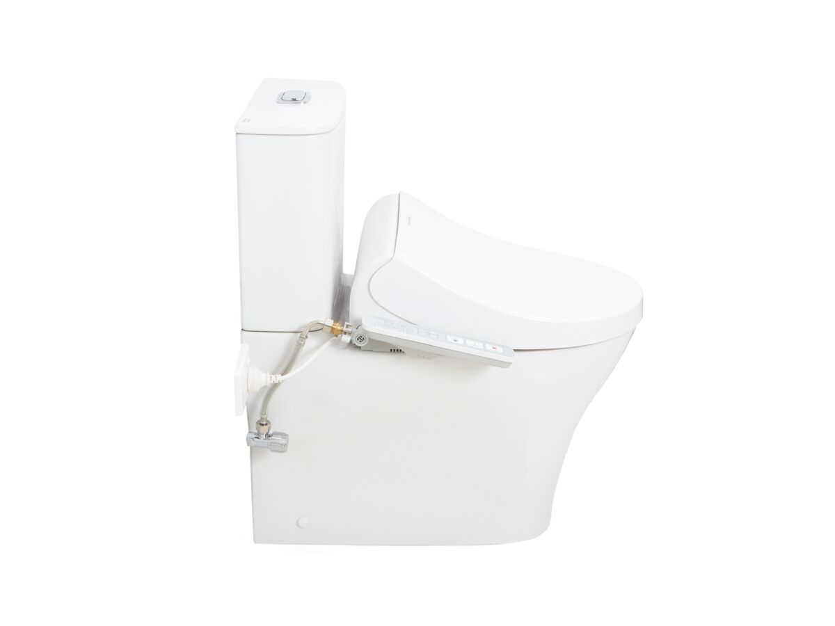 Reece American Standard Signature Hygiene Rim Close Coupled Back To Wall Back Inlet Toilet Suite With SpaLet E-Bidet Seat (4 Star)