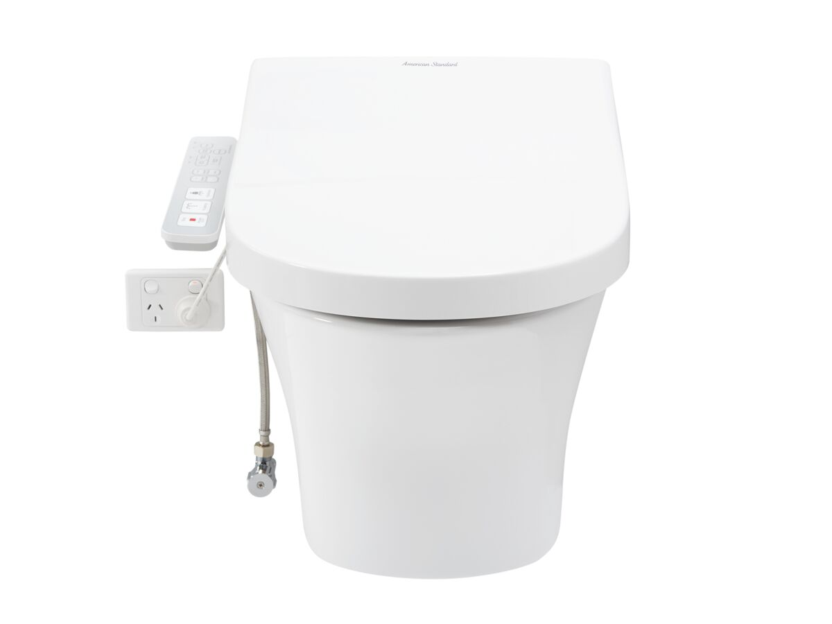 Reece American Standard Signature Hygiene Rim Wall Hung Pan With SpaLet E-Bidet Seat (4 Star)