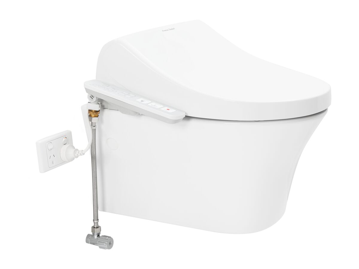 reece American Standard Signature Hygiene Rim Wall Hung Pan with SpaLet E-Bidet Seat (4 Star)