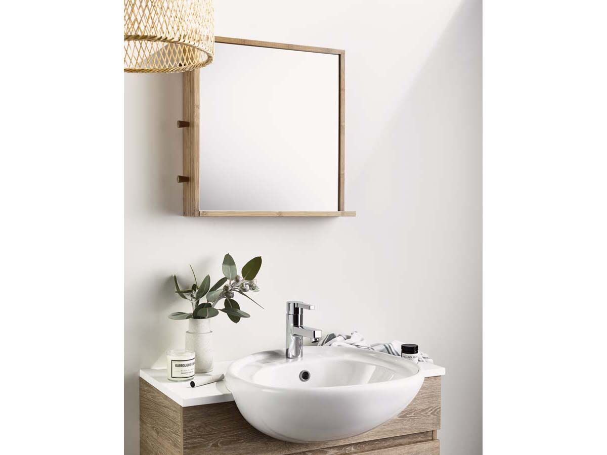 Reece American Standard Studio Semi Recessed Basin With Fixing Kit 1 Taphole White