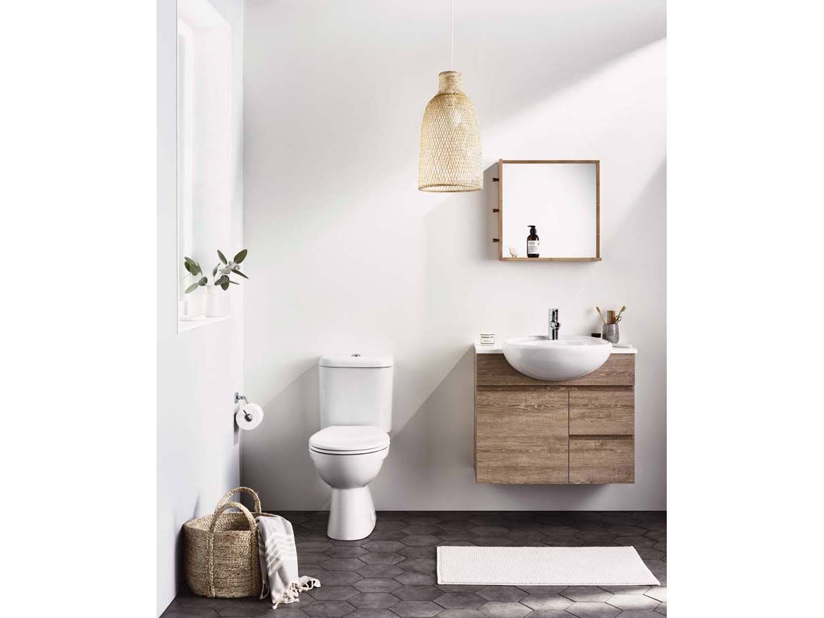 Reece American Standard Studio Semi Recessed Basin With Fixing Kit 1 Taphole White