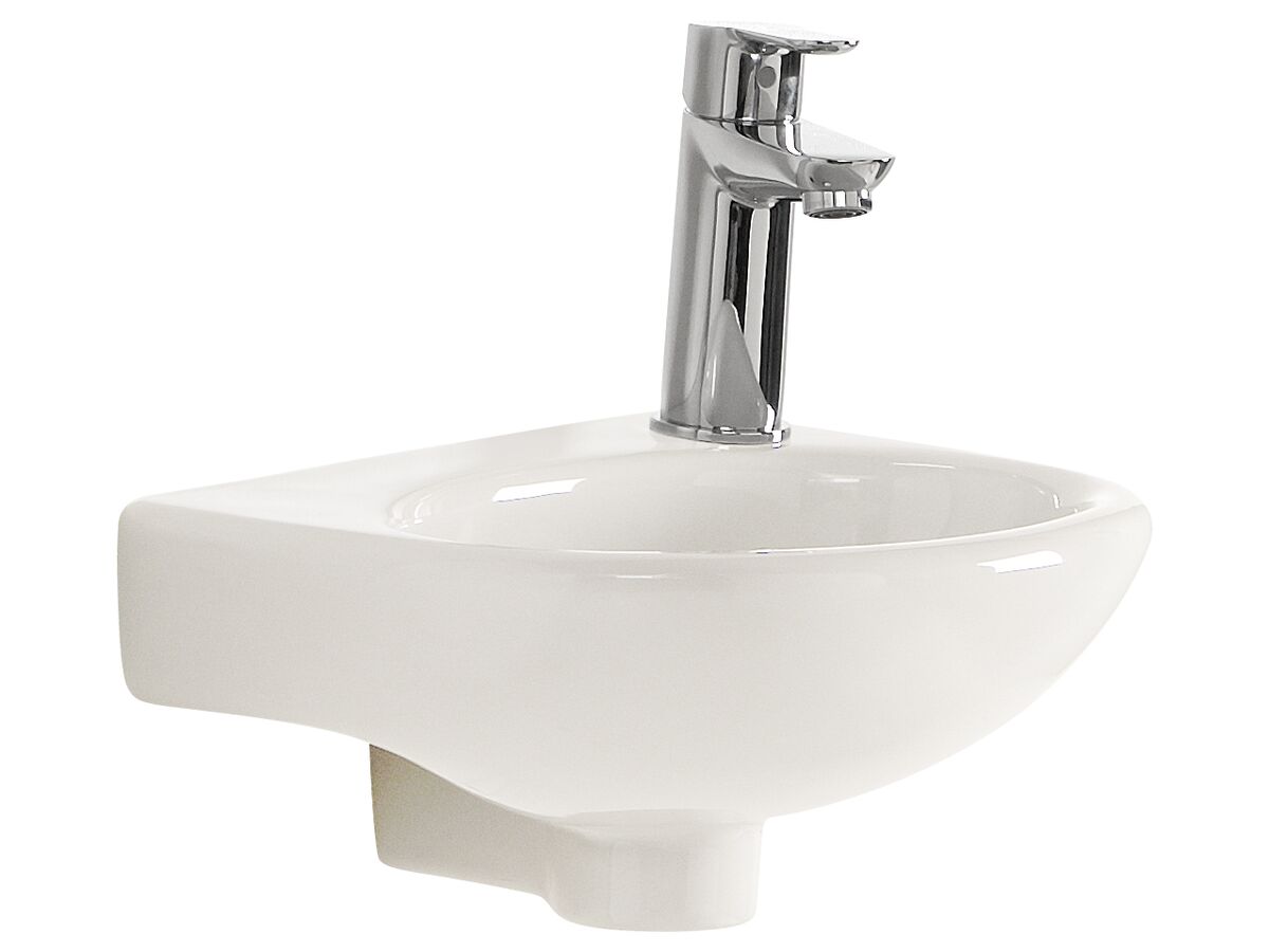 Reece American Standard Studio Wall Basin With Fixing Kit 1 Taphole 350mm White