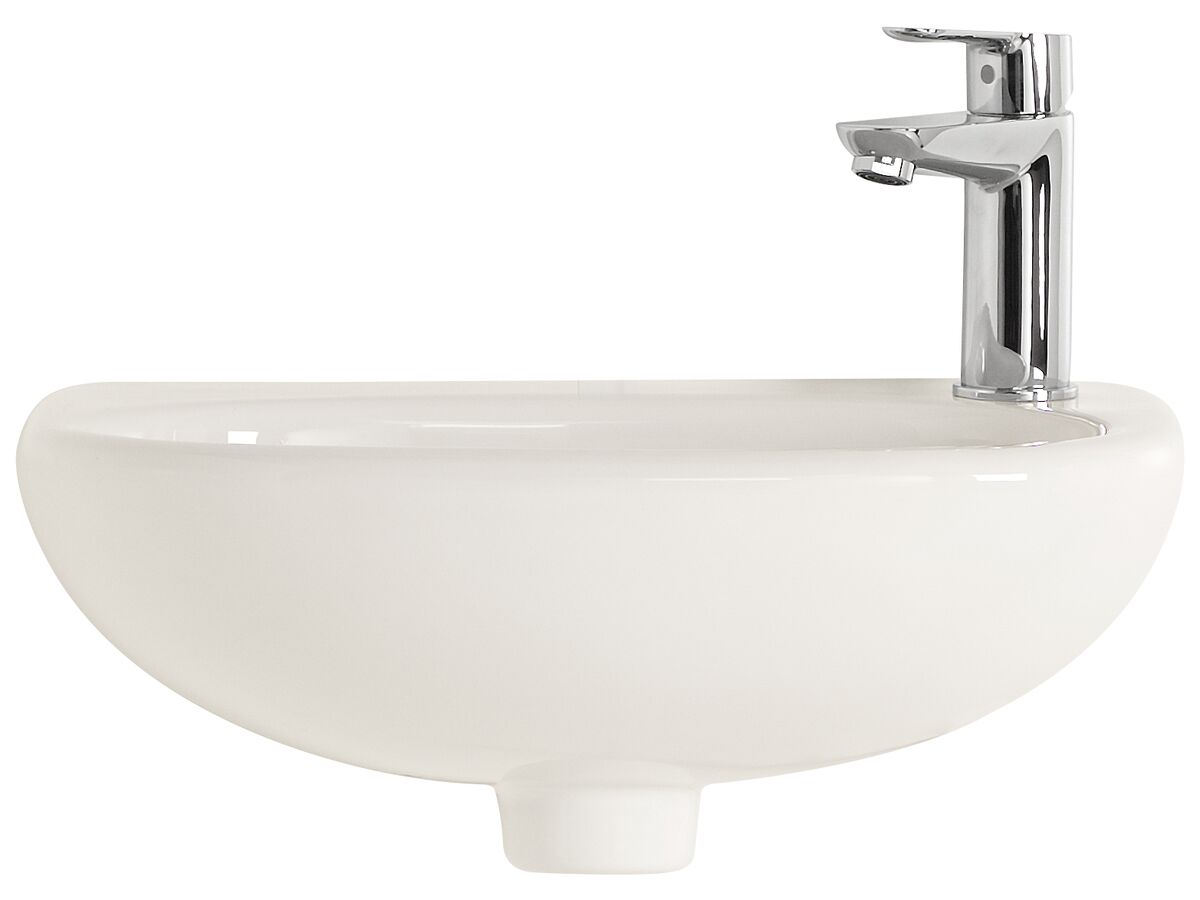Reece American Standard Studio Wall Basin With Fixing Kit 1 Taphole 450mm White