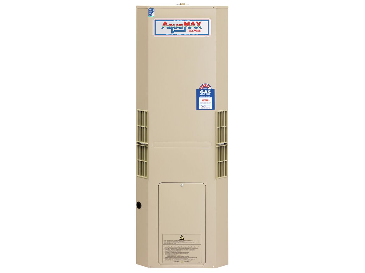 Reece Aquamax 270 5 Star 130L Natural Gas Stainless Steel Hot Water System