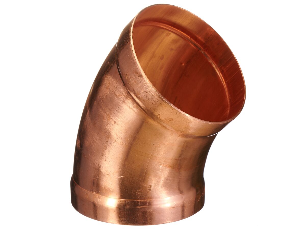 reece Ardent Copper Bend High Pressure 125mm x 45 Degree x 1 Diameter Radius
