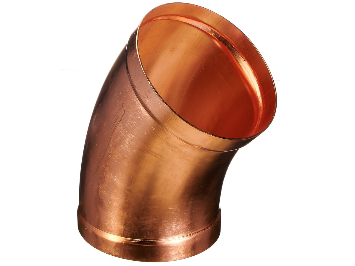 reece Ardent Copper Bend High Pressure 200mm x 45 Degree x 1.5 Diameter Radius