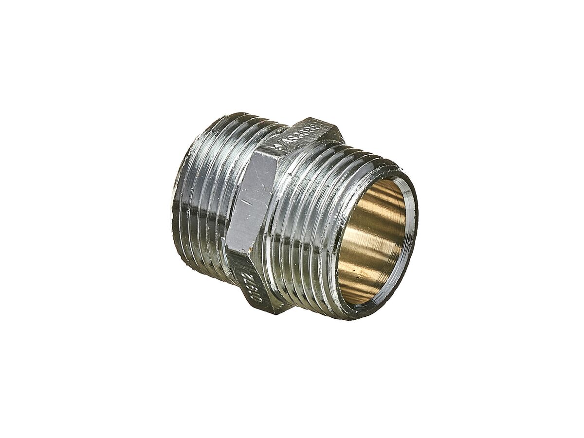 reece Ardent Lead Free Brass Hex Nipple Chrome Plated 20mm