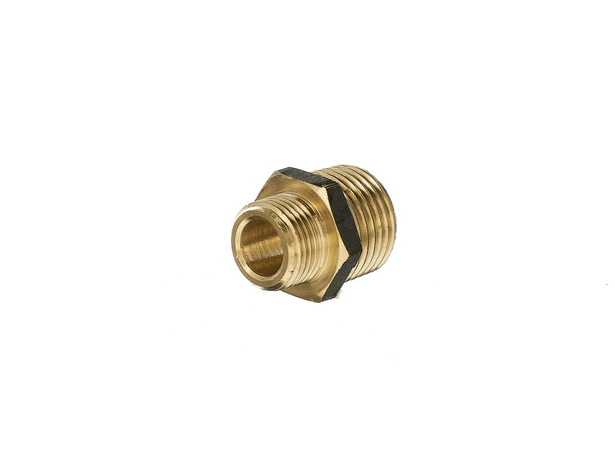 reece Ardent Lead Free Brass Hex Nipple Reducing 15mm x 10mm