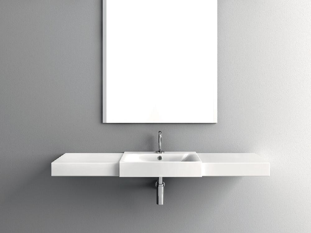 Reece AXA Cento Semi Wall Basin 1 Taphole 500mm White