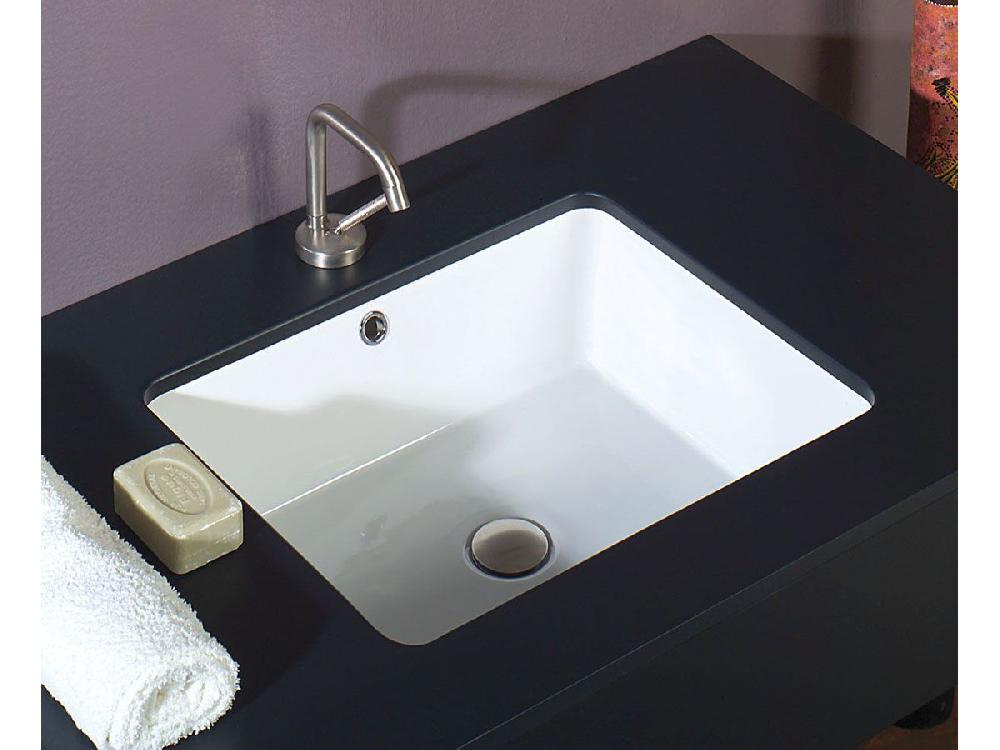 reece AXA Sink 50 Under Counter Glaze Basin with Fixing No Taphole White