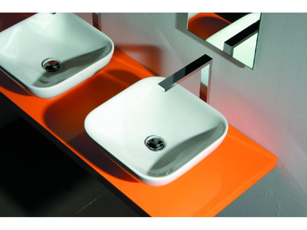 Reece AXA Uno Above Counter Basin No Taphole 400mm White