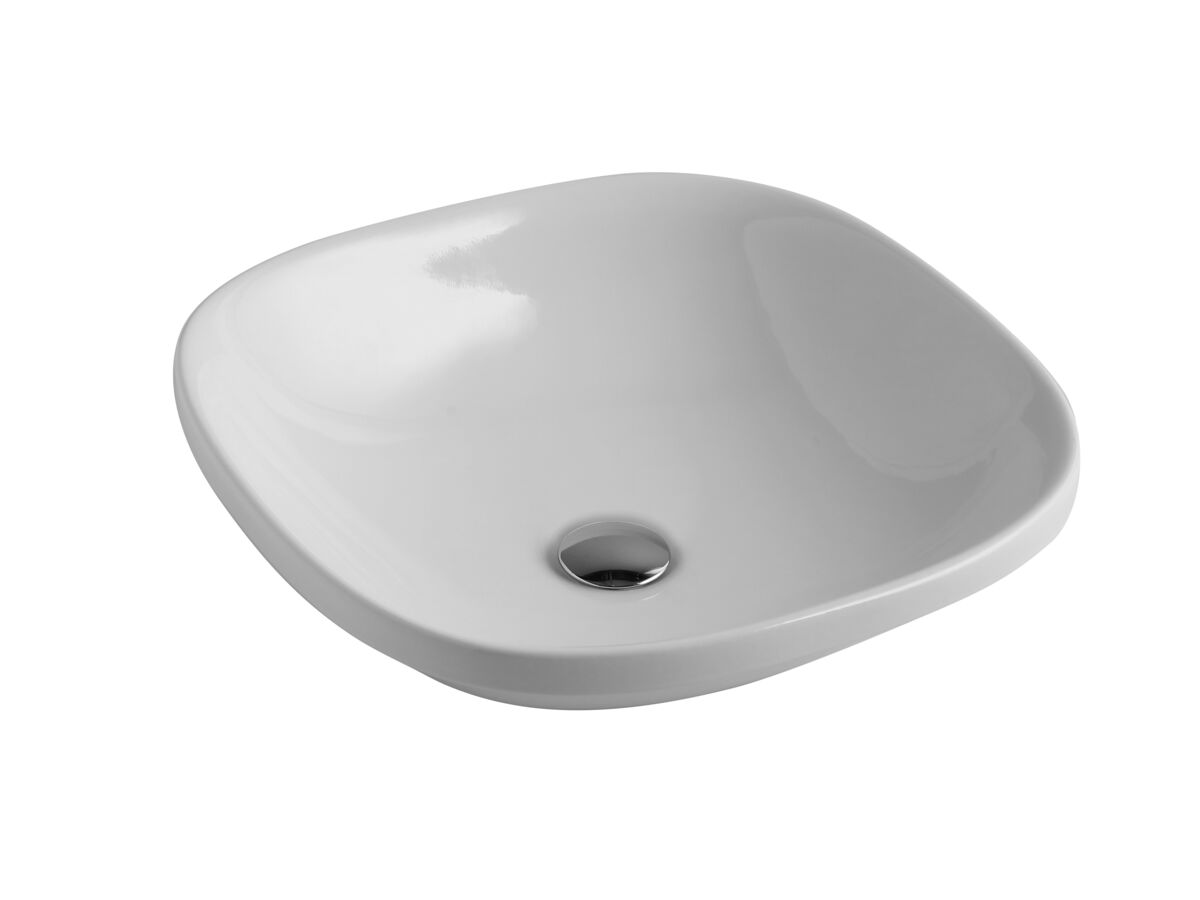 reece AXA Wild Semi Inset Basin 450mm No Taphole White reece AXA Wild Semi Inset Basin 450mm No Taphole White