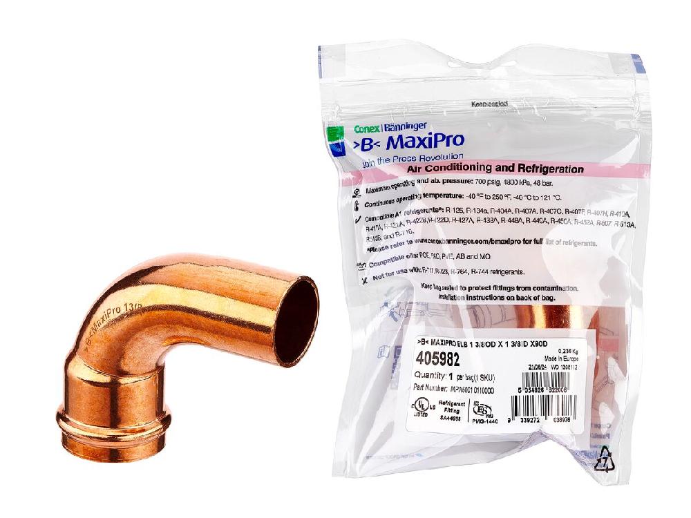 reece B-MaxiPro Elbow 90 Degree x 1 3/8" OD x 1 3/8" ID (Bag of 1)