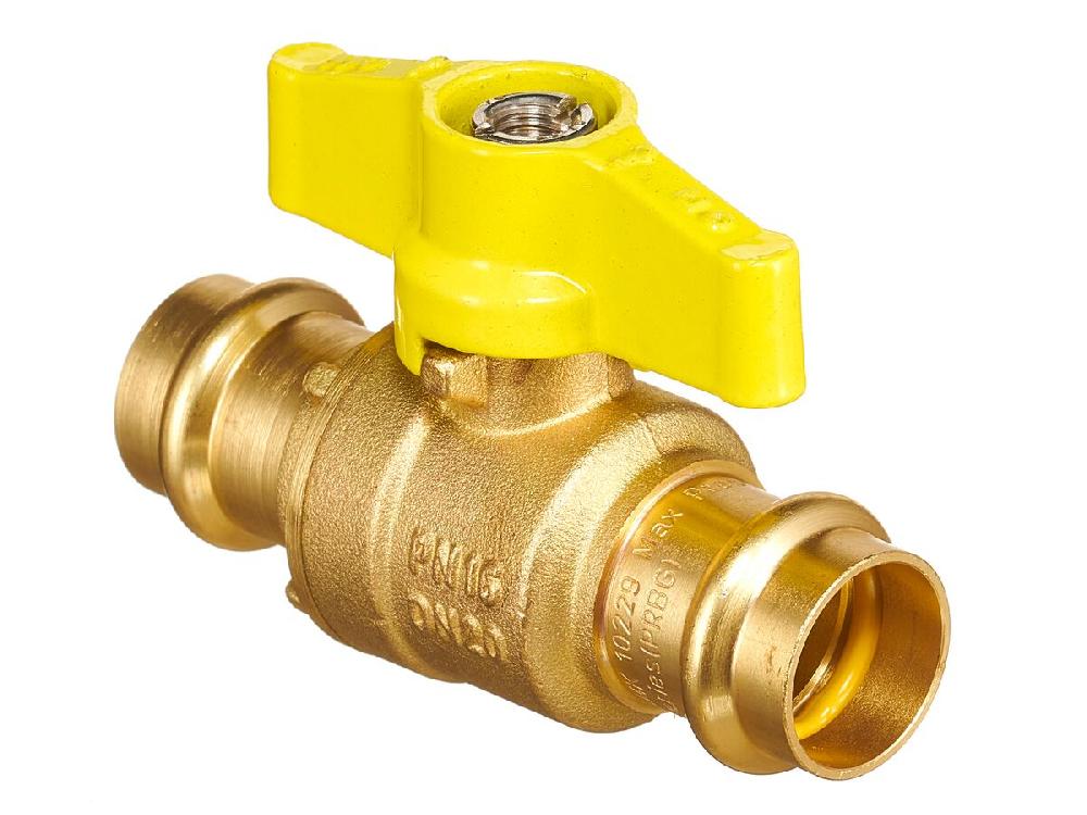 reece B-Press Gas Ball Valve w/ T-Handle 20mm Copper