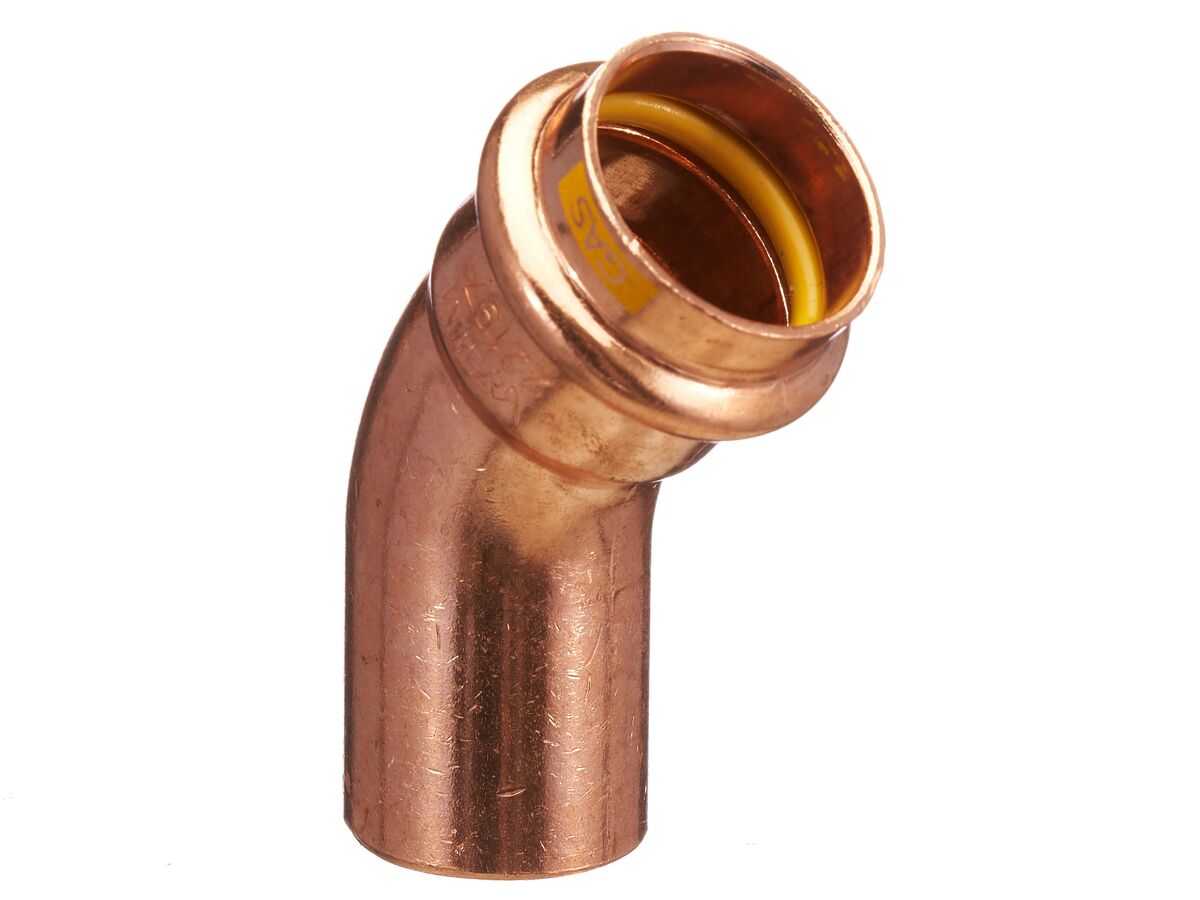 reece B-Press Gas Elbow (Male x Female) 45 Degrees 25mm