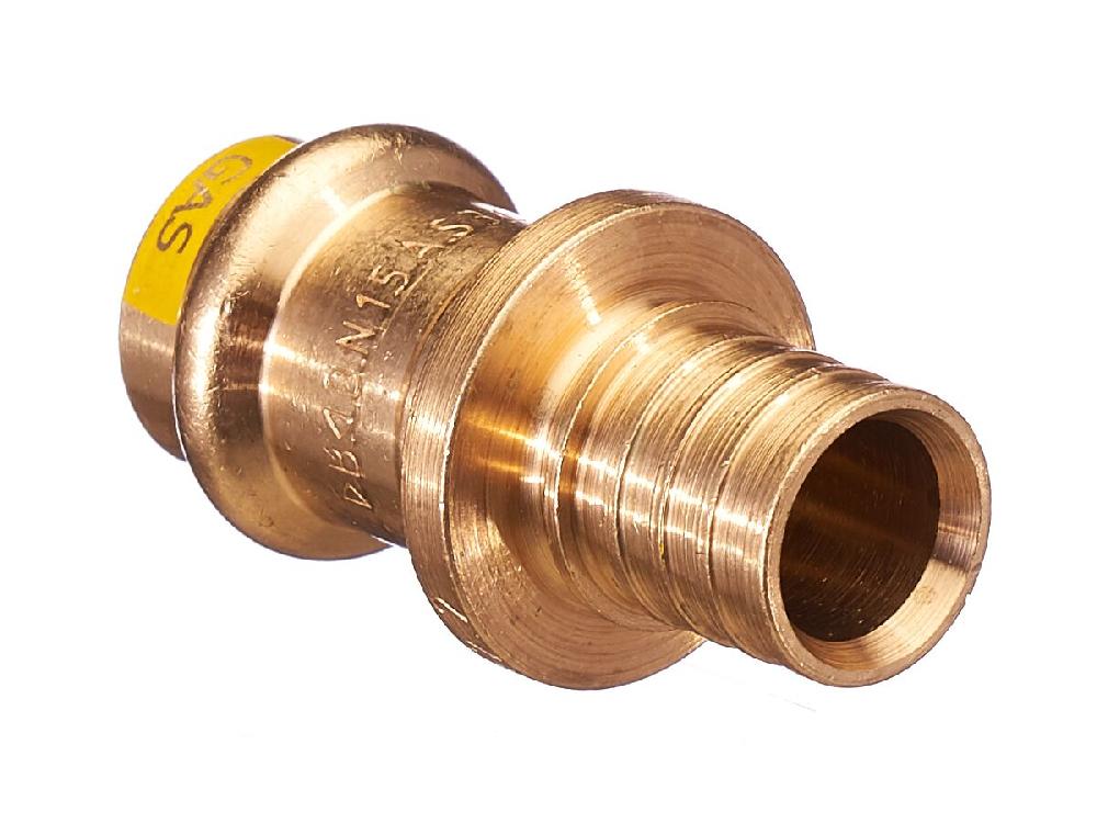 reece B-Press Gas Rehau Adaptor 15mm Copper x 16mm PEX
