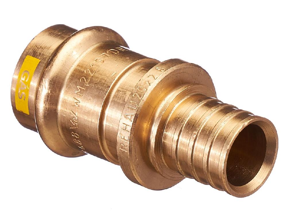 reece B-Press Gas Rehau Adaptor 20mm Copper x 20mm PEX
