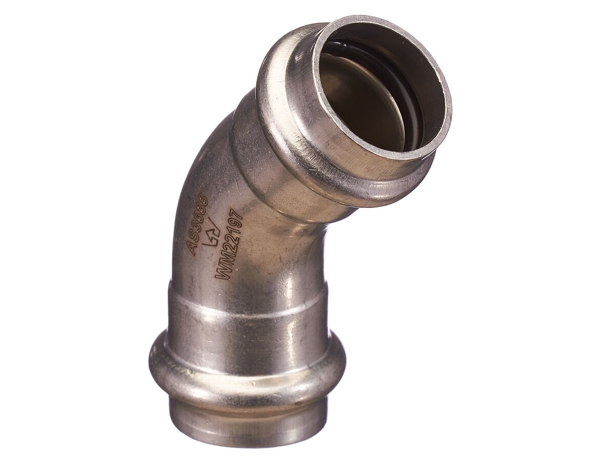 reece B-Press Stainless Steel Elbow 45 Degree x 22mm