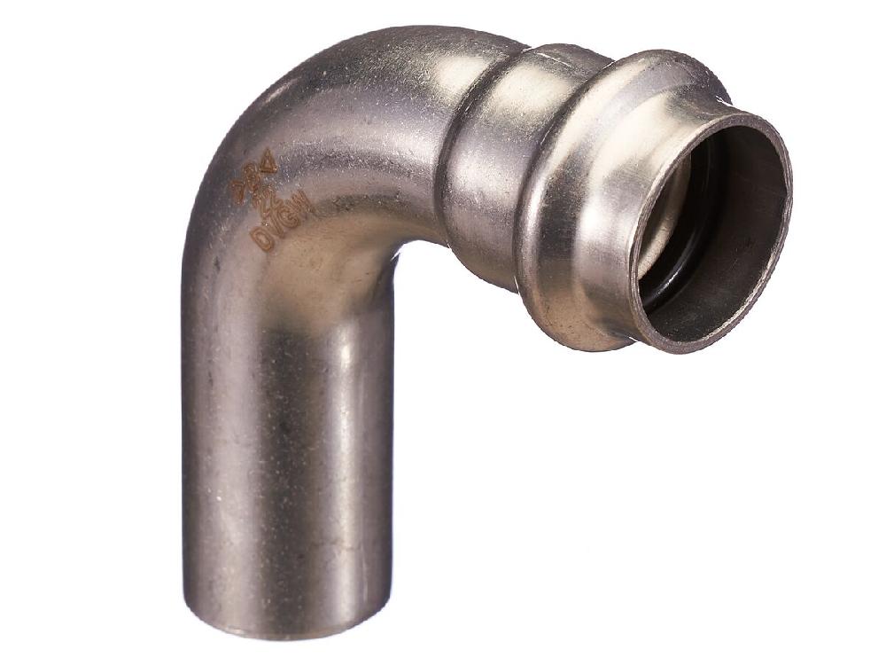 reece B-Press Stainless Steel Elbow Plain End 90 Degree x 22mm