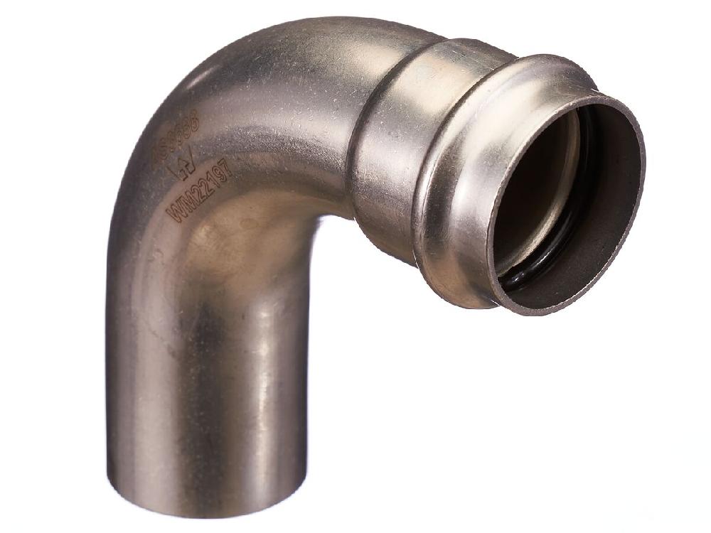 reece B-Press Stainless Steel Elbow Plain End 90 Degree x 35mm