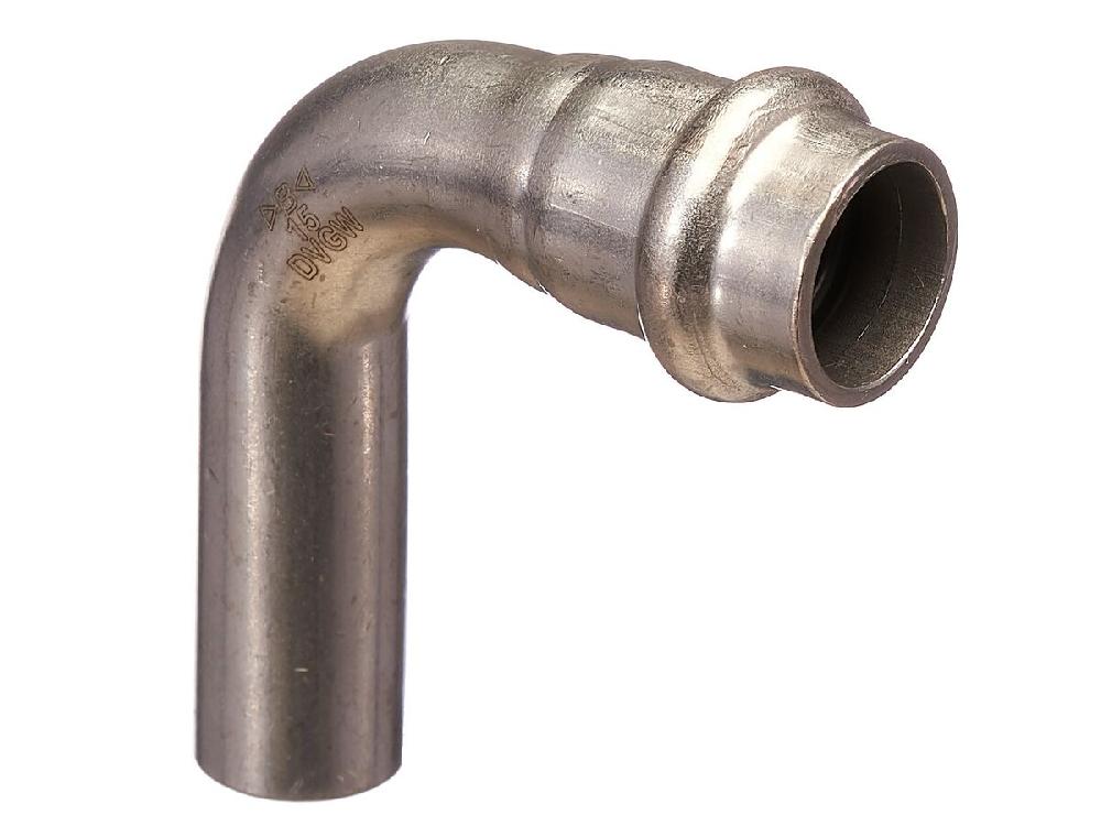 reece B-Press Stainless Steel Elbow Plain End 90 Degree x 15mm