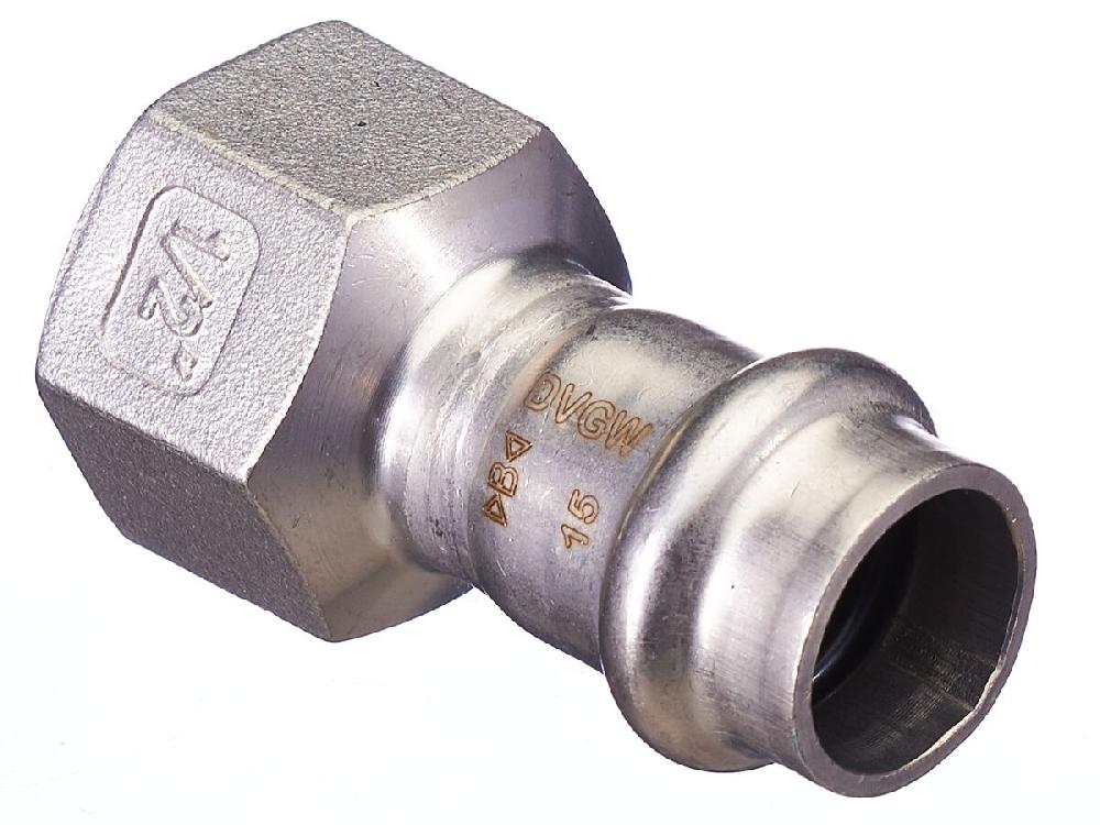 reece B-Press Stainless Steel Female Straight Connector 15mm x 15mm