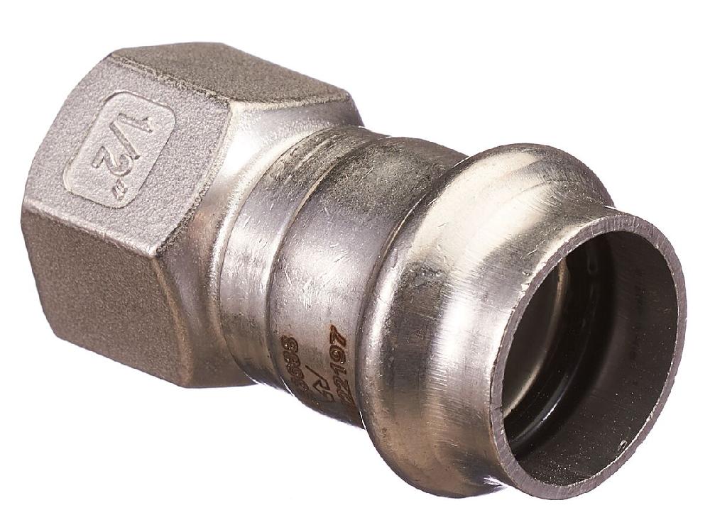 reece B-Press Stainless Steel Female Straight Connector 22mm x 15mm