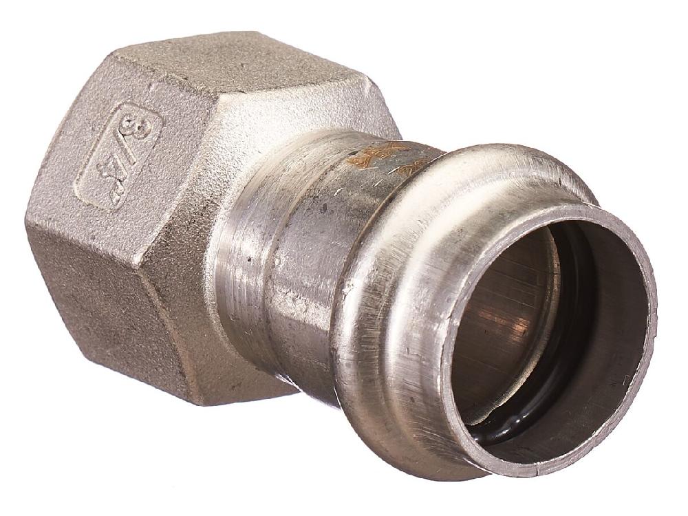 reece B-Press Stainless Steel Female Straight Connector 22mm x 20mm